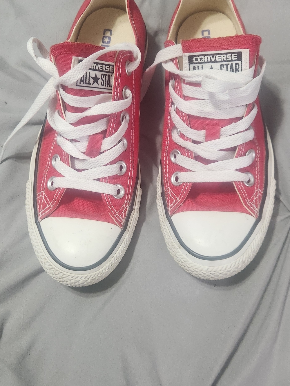 Converse Red Chuck Taylor All Star Low Top Sneakers